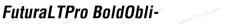 FuturaLTPro BoldObli字体转换